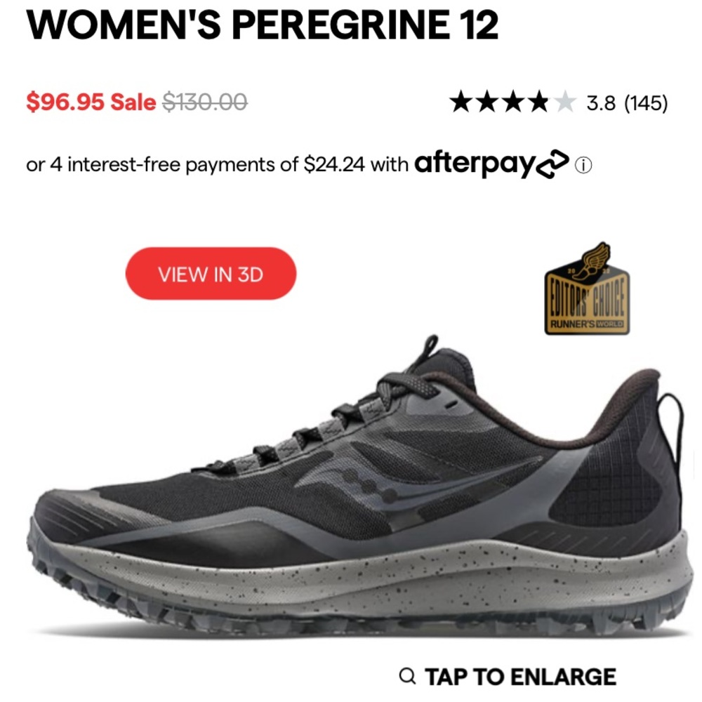 Women’s trail shoes saucony size 8